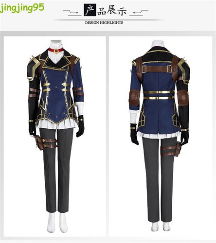 Arcane Season 2 Caitlyn Cosplay Costume Outfit Halloween Women Uniform Suit New - Picture 22 of 24