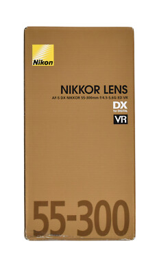 Nikon Nikkor Zoom Lens AF-S DX 55-300mm f/4.5-5.6G ED VR DX New in Box