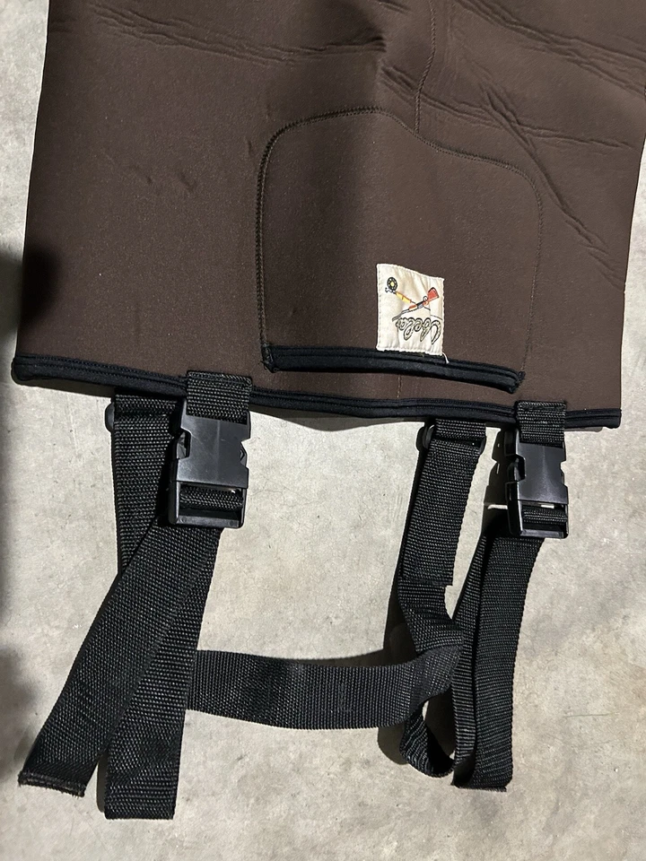 FiShing Cabela's Neoprene Insulated Stockingfoot Chest Waders Brown Size Small - Image 4 of 4