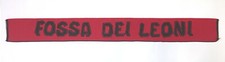 MILAN FOSSA DEI LEONI SEDA NERAZZURRA VINTAGE SCARF SJAAL ECHARPE SCIARPA ULTRAS