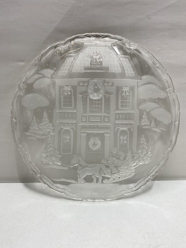 Mikasa 15" Round Hostess Platter Winter Wonderland Made in Germany Vintage Used - Picture 4 of 10