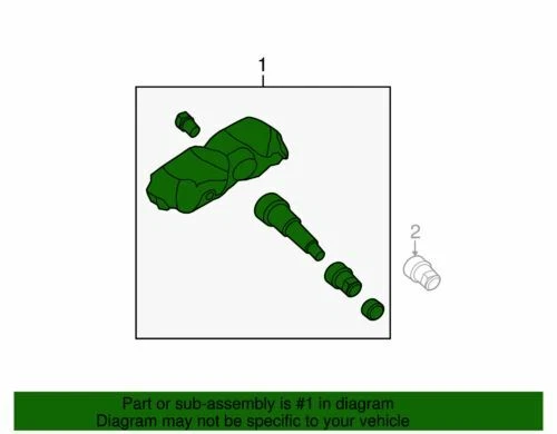 Sensor monitor de presión de neumáticos genuino Hyundai 2007-2012 Elantra 52933-2L700 Foto 2 de 2