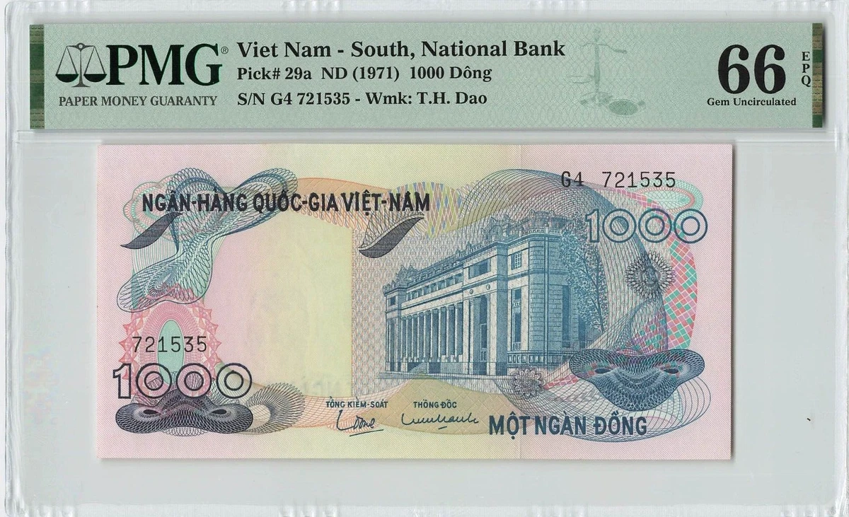 PMG 1,000 越南盾面额越南纸币| eBay