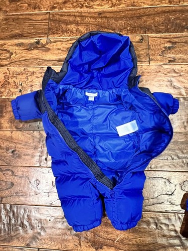 Polo Ralph Lauren Baby Kids Down Snowsuit - Navy w/ Blue - Size 3 month - Picture 2 of 10