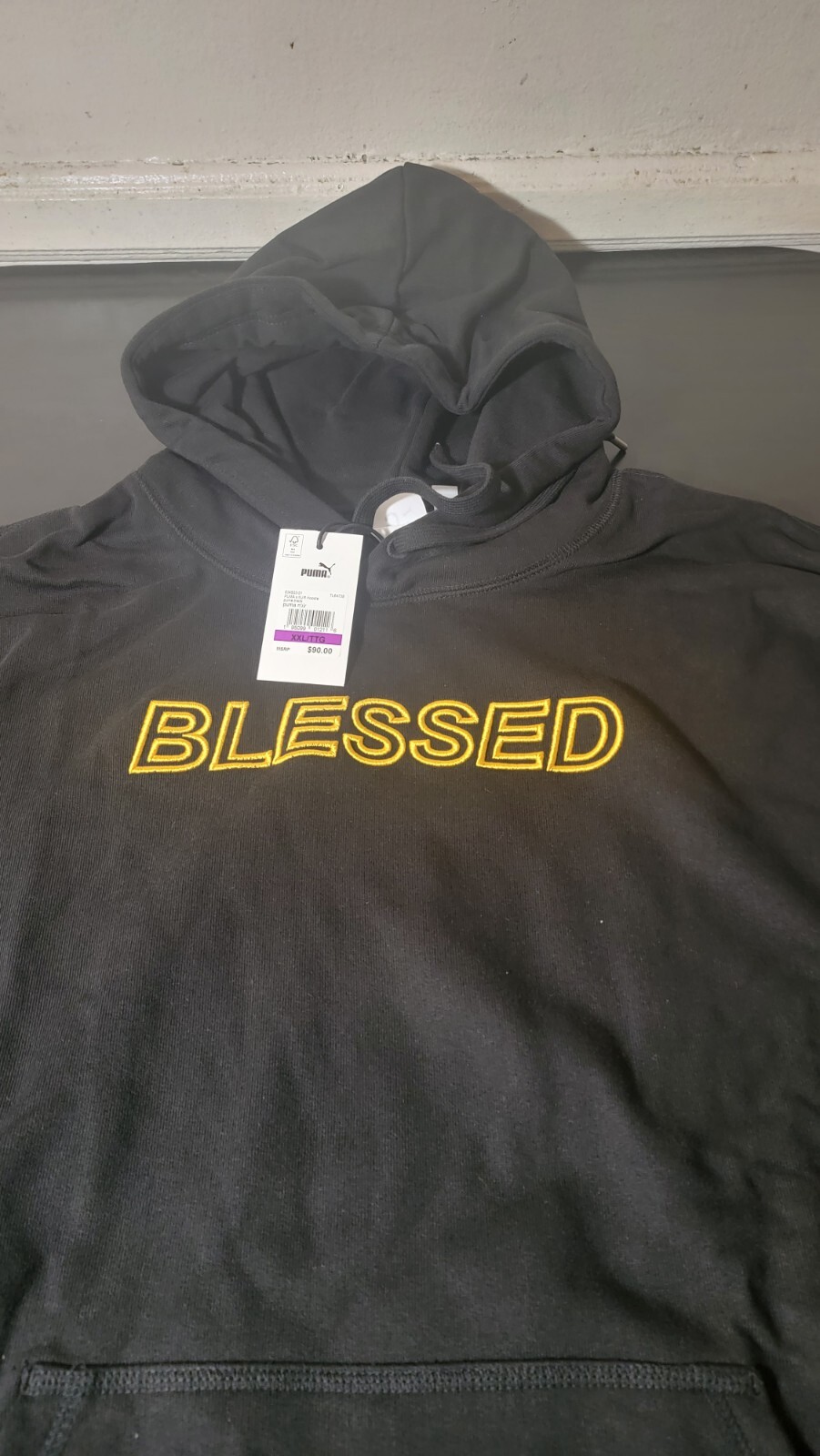 Puma Neymar Jr. Blessed Pocket Hoodie Black/Gold 534503_01 Sz 2XL | eBay