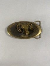 Adezy Ram Big Horn Mountain Goat Dall Sheep Western Cowboy 1976 Belt Buckle