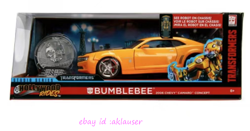 Jada Studio Series 1/24 Bumblebee 2006 Chevy Camaro Concept