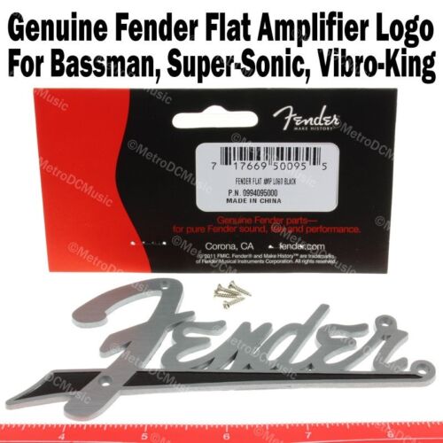 Original Fender flacher Verstärker Logo Bassman Super-Sonic Vibro King 0994095000 NEU - Bild 1 von 2