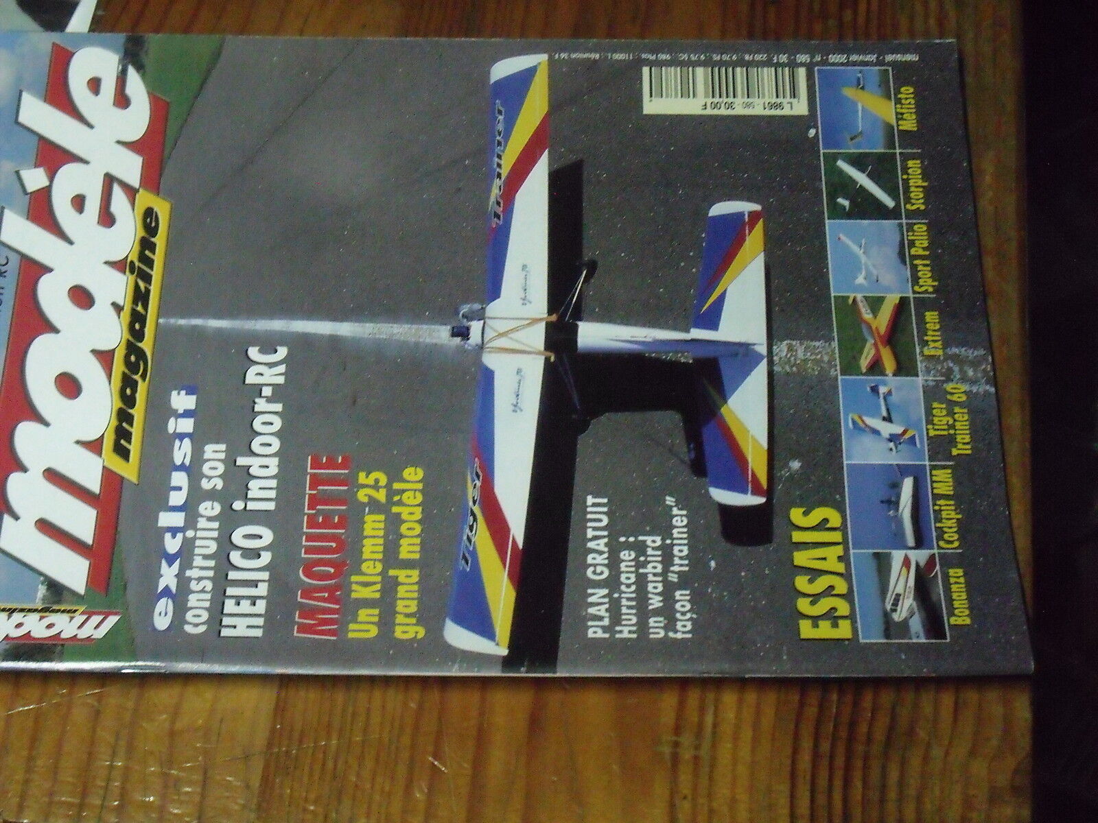 6μ?§ Model Magazine Magazine No. 580 Insert Plan Hurricane / Tiger Trainer 60 A-36