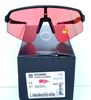 NEW Oakley SUTRO LITE SWEEP Matte Carbon PRIZM Trail Torch Lens