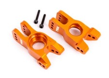 Traxxas Left and Right Stub Axle Carriers Orange w/ Hardware
