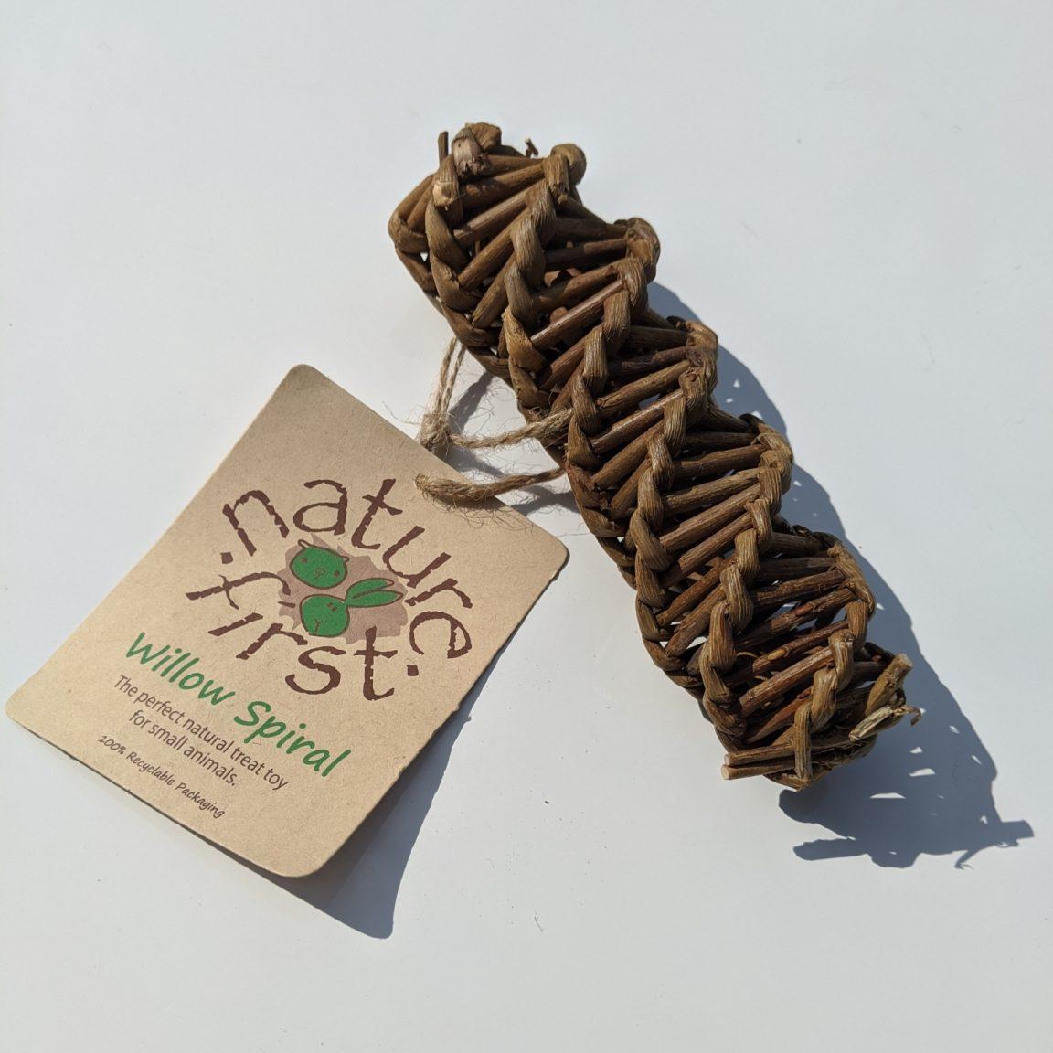 Natures First Willow Spiral - TREAT FOR SMALL ANIMALS - 8''