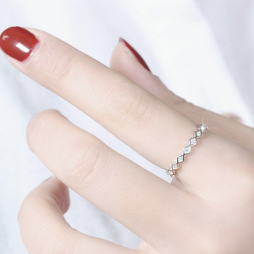 Genuine Sterling Silver Heart Star Solid Band Lady Girls Stacking Cuff Midi Ring - Picture 29 of 106