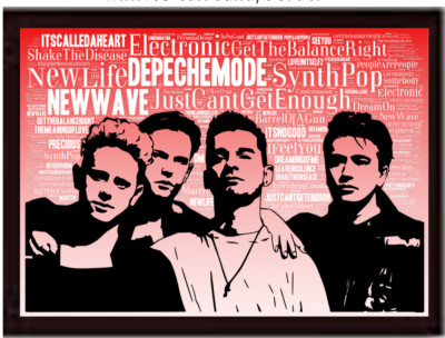 Depeche Mode New wave 80's icons Band poster gift/collectable/Memorabilia