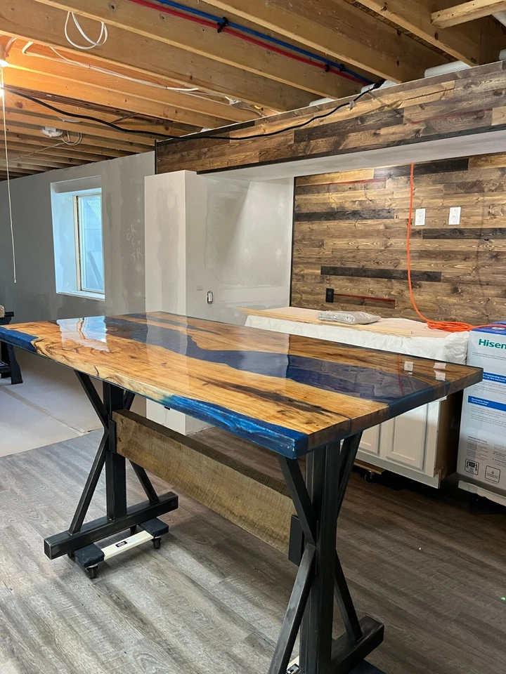 Metal Table Legs, Custom Sizes, Farmhouse Metal Table Legs, Handmade In USA - Image 3 of 4