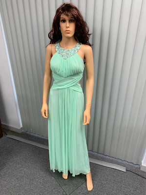 B. DARLIN PARTY PROM LONG DRESS GOWN Size 7/8 Green Blue | eBay