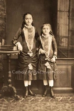 St. Therese & Celine Martin (St. Therese of Lisieux) –8.5x11"–Catholic Gift