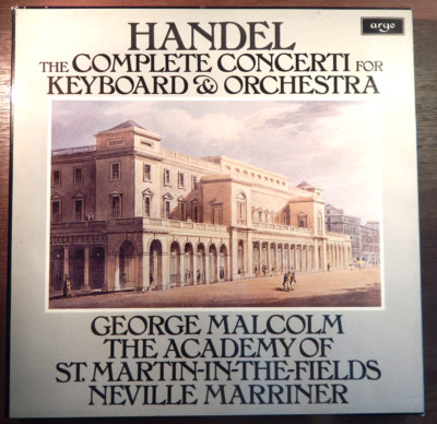VG LP set: HANDEL The Complete Concerti for Keyboard & Orchestra George Malcolm