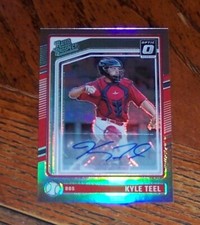 2024 Donruss Baseball Kyle Teel #167 Rated Prospect Auto Red Sox RC Prizm