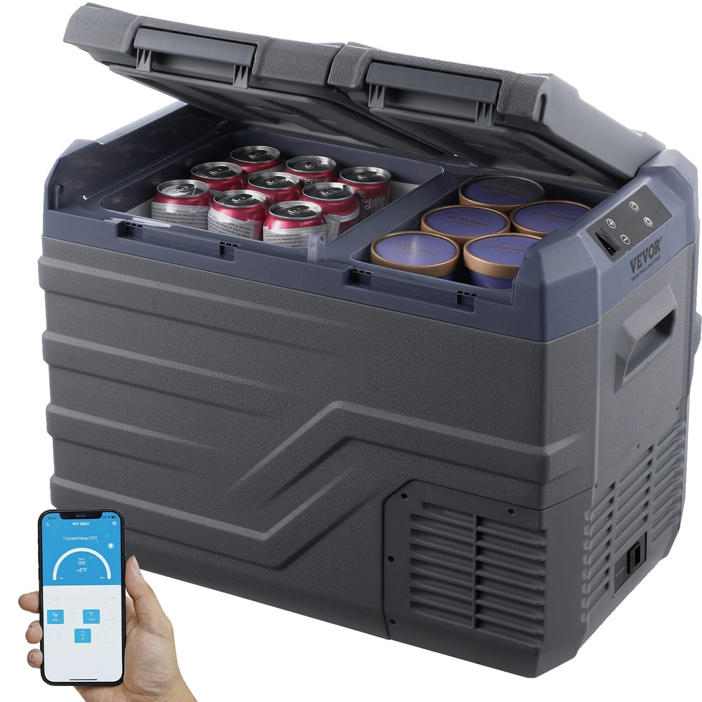VEVOR 34QT Portable Car Refrigerator Freezer Compressor Dual Zone for Home Car VEVOR 34QT Portable Car Refrigerator Freezer Compressor Dual Zone for Home Car
