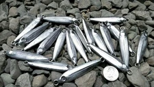 20 fishing bulk jigs lures 2oz  anchovy unfinished raw jigging no hooks   