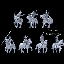 Sioux Warriors Mounted - Wild West 32mm Wargames  Collectors Figures UNPAINTED