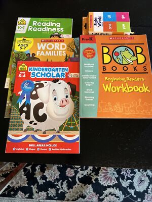 BOB Books: Beginning Readers Workbook & Sight words Flash cards & Reading Books