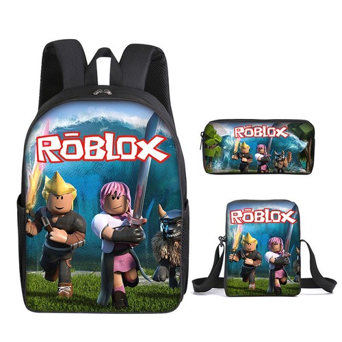 Roblox Three piece Set Student Schoolbag Lunch Bag Pencil Case Free Shipping!! - Picture 35 of 46