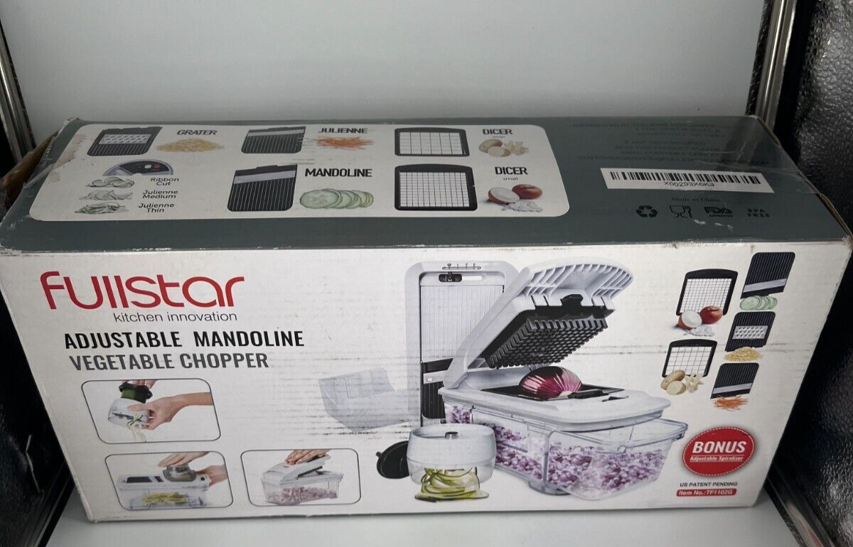 Fullstar 4in1 Vegetable Chopper, Adjustable Mandoline NEW (LK) eBay