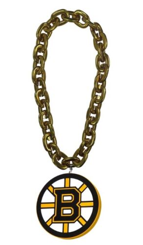 Boston Bruins Round Logo NHL Fan Chain Necklace Foam 2 Colors! - 第 1/1 張圖片