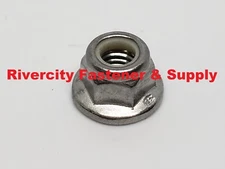 M5-0.8 Stainless Flange Nylon Insert Lock Stop Nuts 5mm x 0.8 Nut nylock M5x0.8