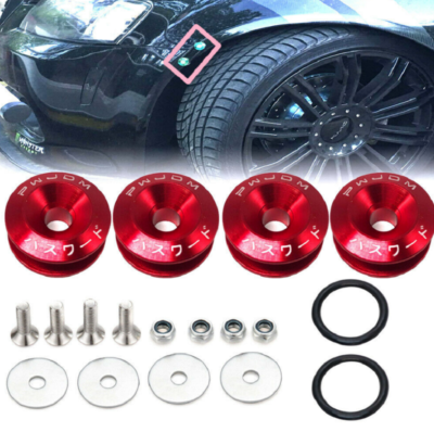 Bumper Quick Release Black JDM Speed Aluminum Quick Release Fasteners Kit For Bumpers Trunk Hatch Fenders C 790738 - Foto 2