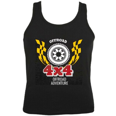 Tank Top OFFROAD ADVENTURE 4X4 GELÄNDEWAGEN OFF ROAD HOT ROD US CAR MUCLE CAR
