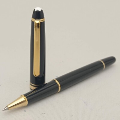 MONTBLANC Meisterstuck Pix Black Gold Trim Classique Rollerball