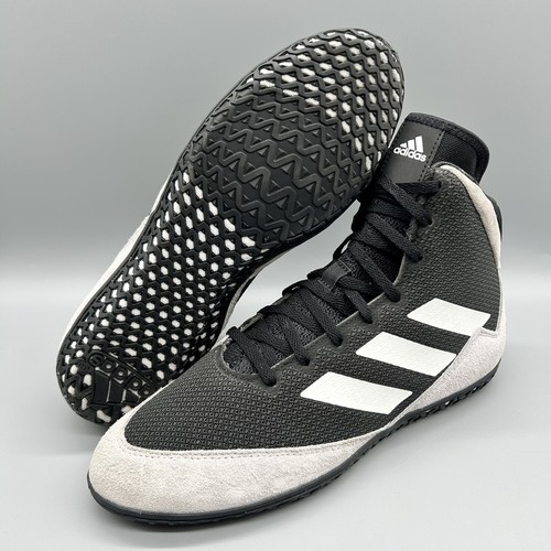 2022 Adidas Mat Wizard 5 Wrestling Boxing Boots Black Grey F25381 Mens Uk 8 - Picture 6 of 8