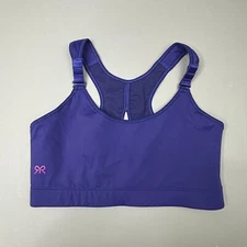 Ruby Ribbon Sport Demiette Bra 34 Full Support Wire Free Adjustable Strap