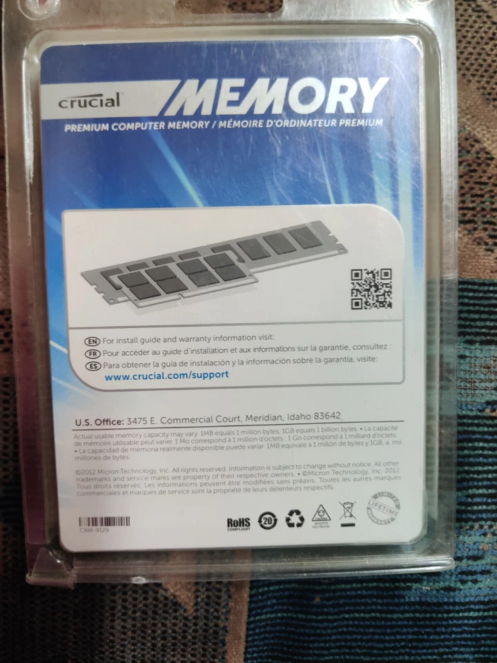 Crucial 2GB DDR2 200pin Sodimm UNBUFF PC2-6400 CL6 Memory RAM  CT2CP25664AC800 - Image 2 of 3