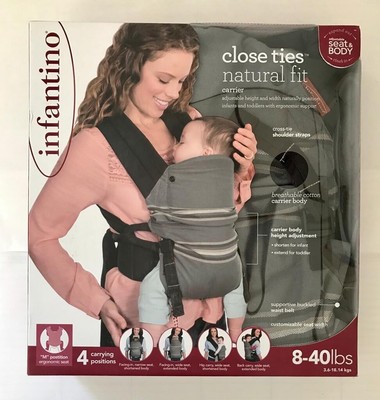 infantino close ties natural fit carrier
