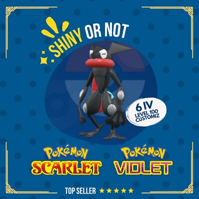 Greninja Shiny or Non   6 IV Competitive Customizable Pokémon Scarlet Violet