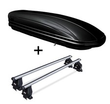 Dachbox VDPMAA580 580L + Alu Dachträger Menabo Tema für Porsche Cayenne ab 10