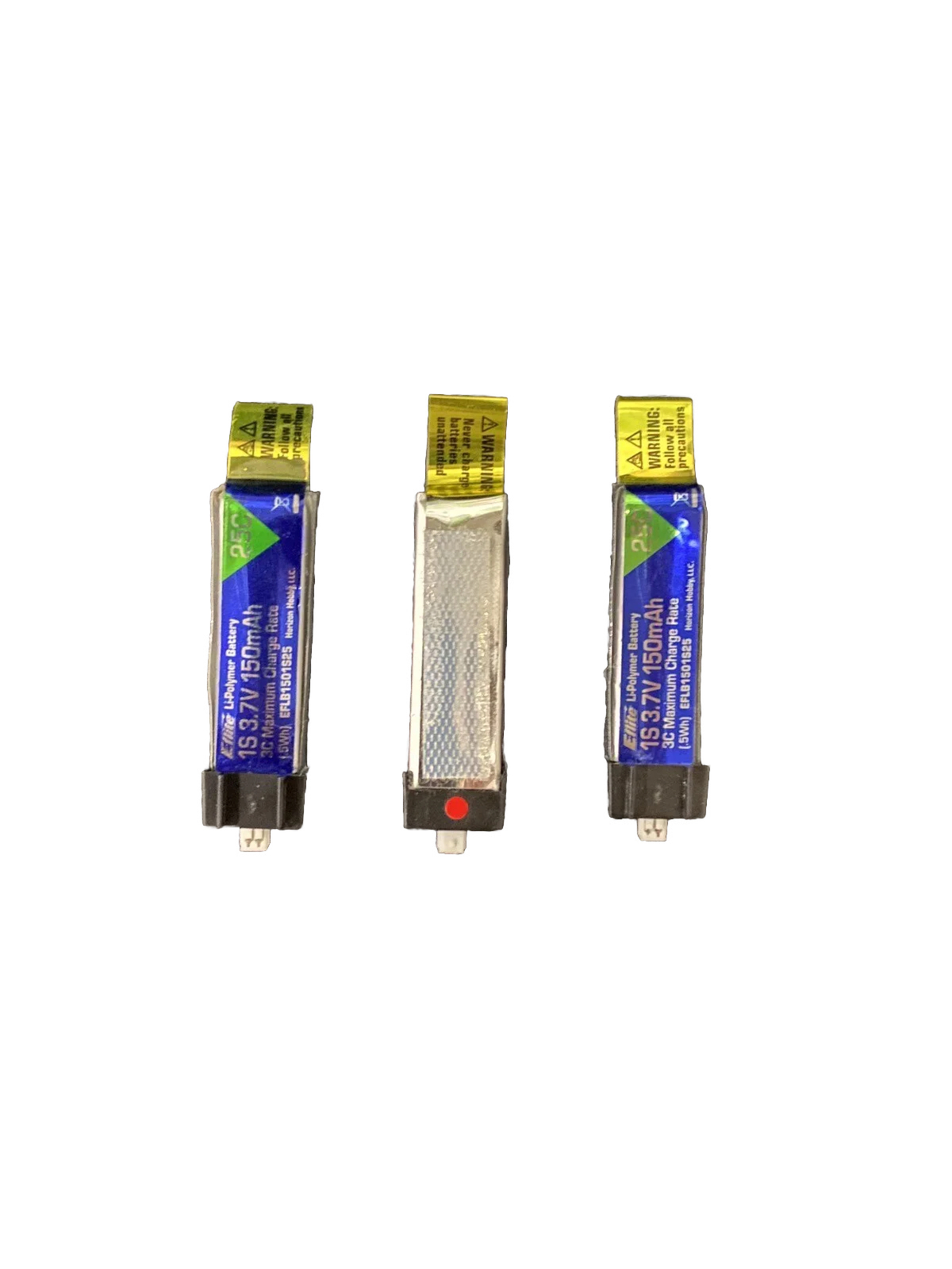 E-flite EFLB1501S25 1S 3.7V 25C 150mAh LiPo Battery 3pcs Blade MCX / MCX2