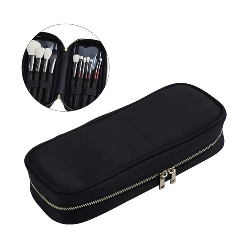 Cosmetic Bags Makeup Brush Holder with Zipper Organizer Professional for Travel