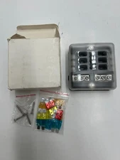 KNFRXO 6 Way Fuse Block 12 Volt Waterproof Boat Fuse Panel with LED Indicator