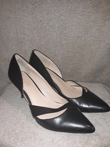 nine west black heels