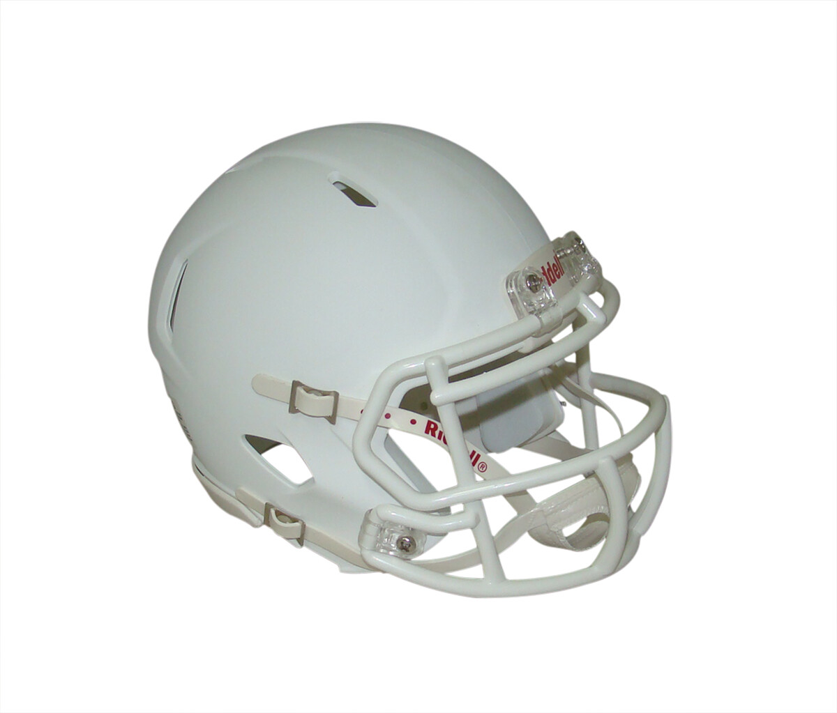 White with White Mask Blank Riddell Revolution SPEED Mini Football Helmet