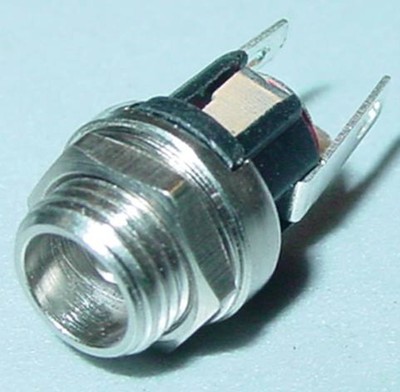 DC-Buchse, Einbaubuchse Festeinbau für DC Stecker 2,1mm  12V/1A, D38D