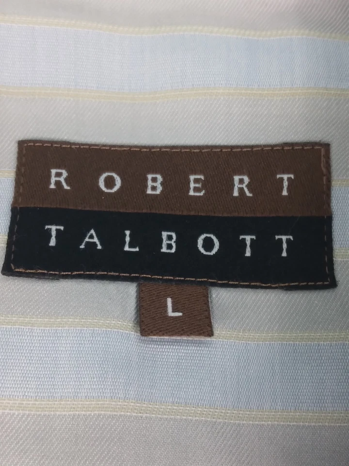 Robert Talbott Shirt Men's Large L  Multi Color Stripe Button Up - Image 2 of 4