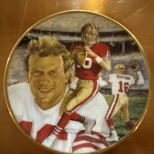 Joe Montana Gartlan Collection “Comeback Kid” Plate /10,000 49ers NFL Football