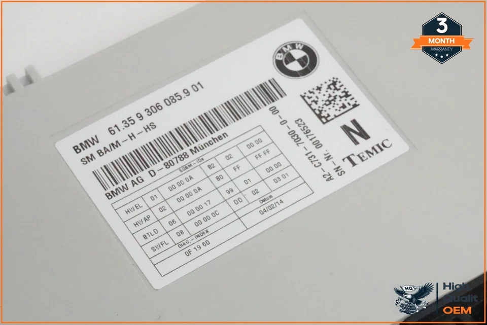 2012-2018 BMW 328I F30 ПЕРЕДНЯЯ ЛЕВАЯ БОКОВАЯ ДВЕРЬ МОДУЛЬ УПРАВЛЕНИЯ OEM - Изображение 2 из 4