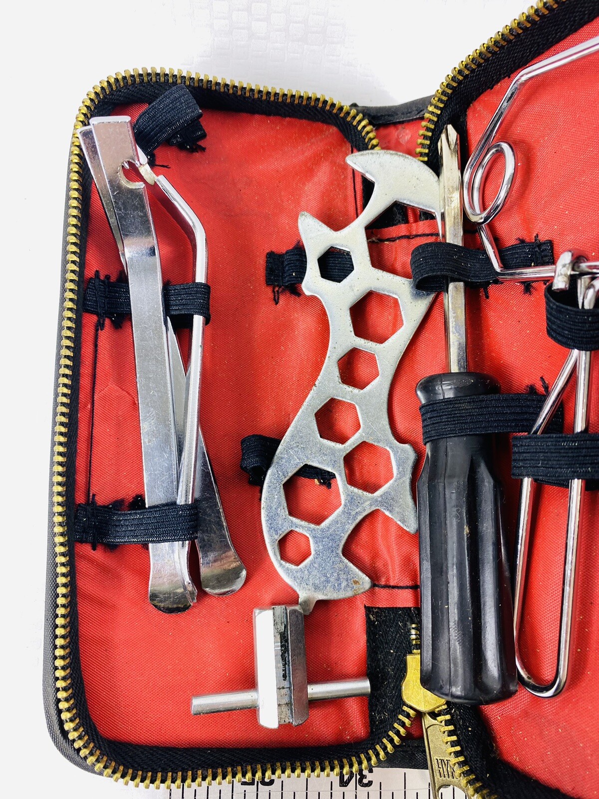 Vintage Bicycle Tool Kit in Zippered Black Leather Case No. 601 eBay